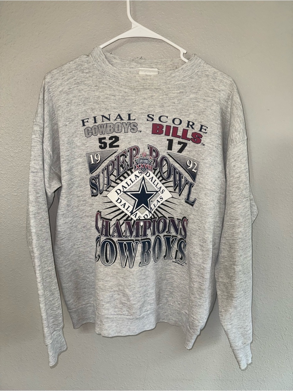 vintage 1992 Dallas Cowboys Super Bowl XXVII Champions sweatshirt -Tullex large